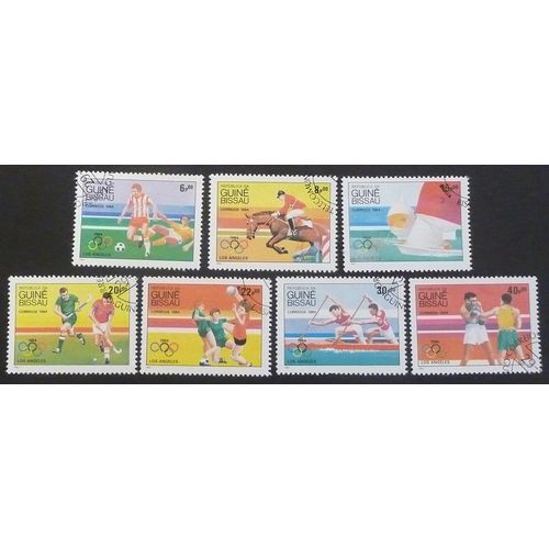 Guinée Bissau Oblitéré Y Et T N° 282 À 288 Lot De 7 Timbres De 1984 Série Complète