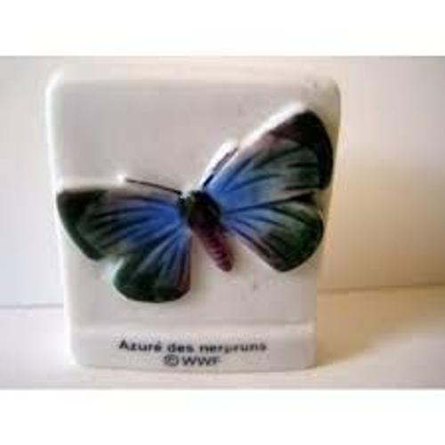 Fève Plate Brillante = Série W W F Préservons L'eau Douce : Papillon Azuré Des Nerpruns