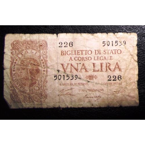 Billet Una Lira 1944