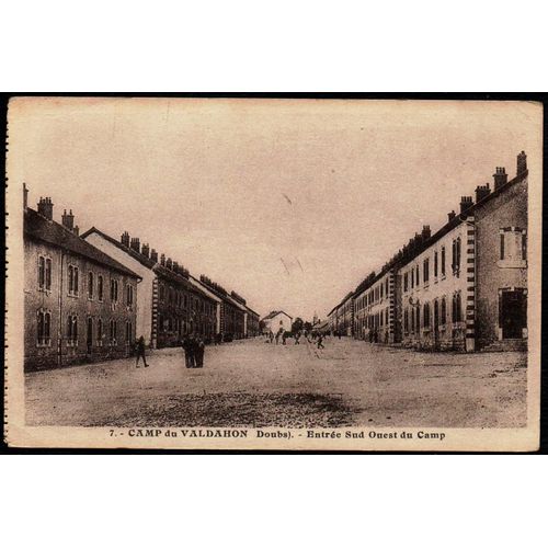 Carte Postale Ancienne, France, Doubs ( 25 ), Le Valdahon, Entrée Sud Ouest Du Camp