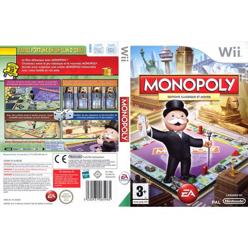 Lot - Monopoly - Editions Classique Et Monde - Sur Nintendo Wii + 1 Jeu Pc Neuf (Voir Photos)