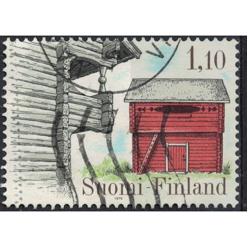 Finlande 1979 Oblitéré Used Architecture Entrepôt Luukila, Haukipudas & Keskikangas Ylihärmä