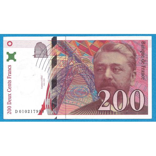 Billet 200 Francs - Eiffel - 1996
