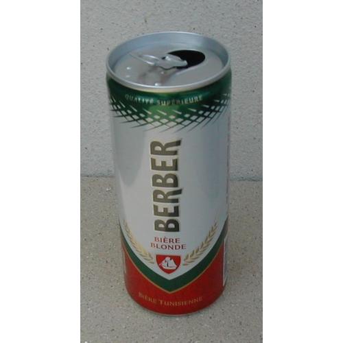 Cannette Vide Empty Can Berber Bière Blonde Tunisienne 24 Cl