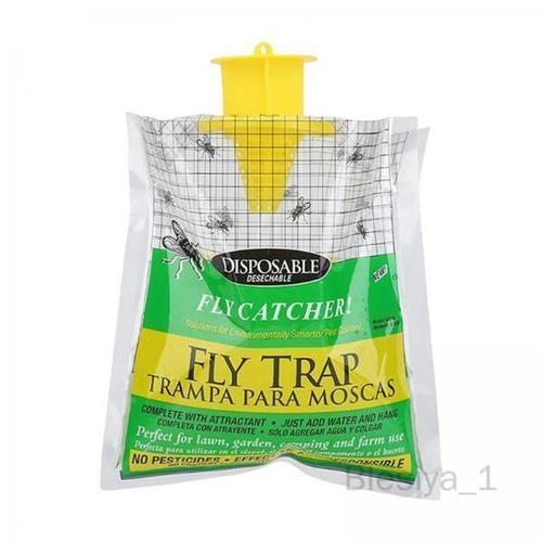 6 Fly , Fly , Hanging Portable Outdoor Professional Fly , Fly Catcher for Farms, Chicken Coops, Yard, Garbage, Cans Garbage Ponds