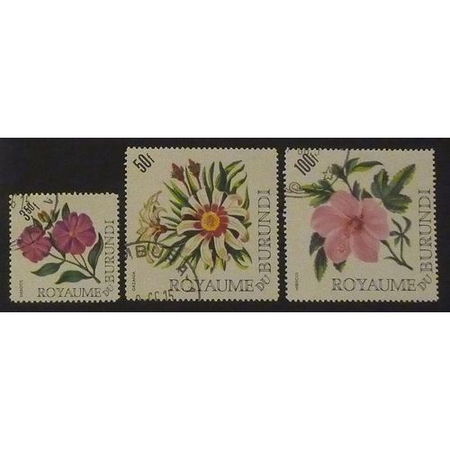 Burundi Oblitéré Y Et T N° 177 185 186 Lot De 3 Timbres De 1986