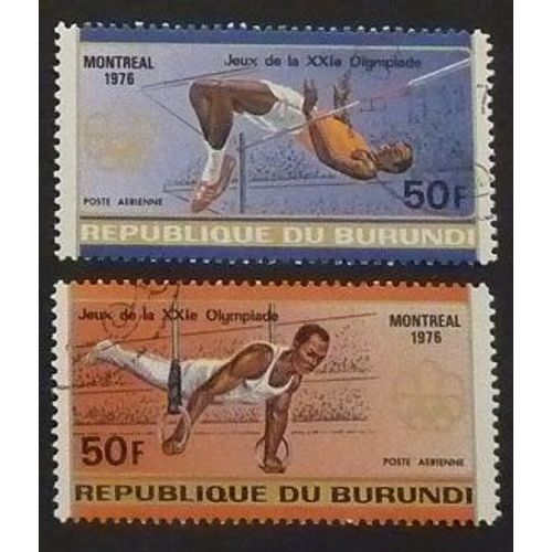 Burundi Oblitéré Y Et T N° 427 428 Lot De 2 Timbres De 1976