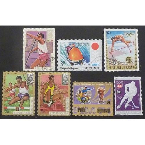 Burundi Oblitéré Lot De 7 Timbres De 1968