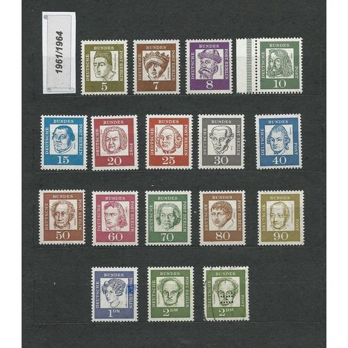 Allemagne - 1961/1964 - Personnages Celebres - Ref. 48.