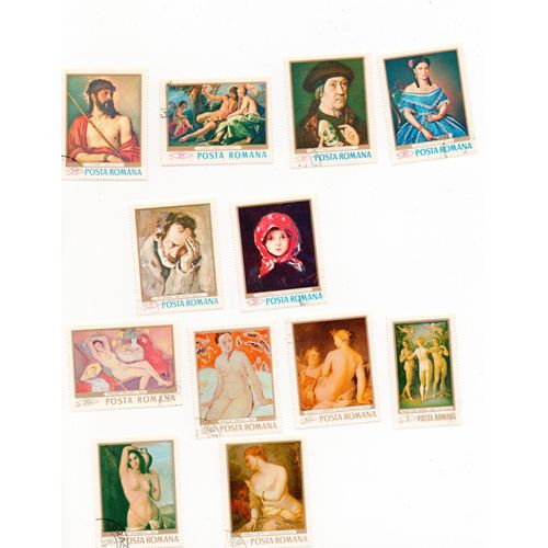 Roumanie- 2 Séries De 6 Timbres Oblitérés- Tableaux