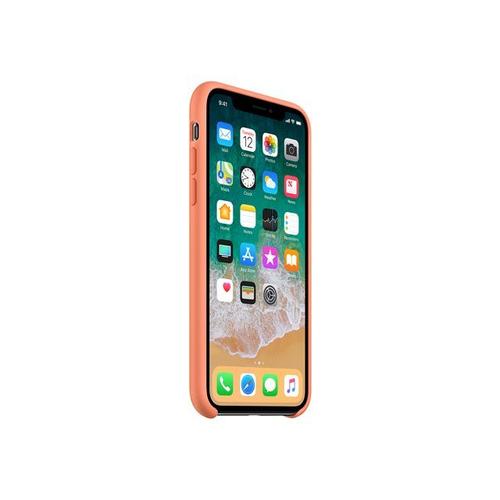 Apple - Coque De Protection Pour Téléphone Portable - Silicone - Pêche - Pour Iphone X