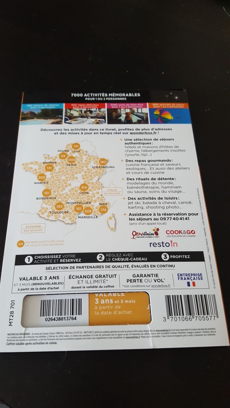 Coffret Wonderbox Joyeux Anniversaire Emotion Rakuten