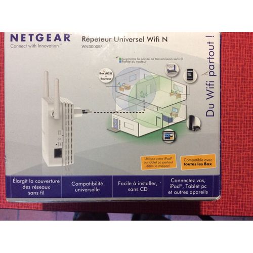 NETGEAR répéteur Wifi universel WN3000RP (etander votre réseau WIFI en toute simplicité)