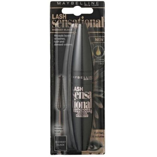 Mascara Gemey Mybelline Luscious - Richest Black - Noir Intense 