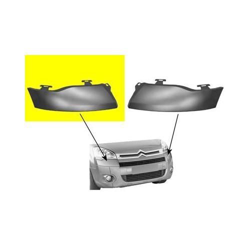 Moulure Phare Droit <12 Appret Sans Lave-Phares Pour Citroen Berlingo