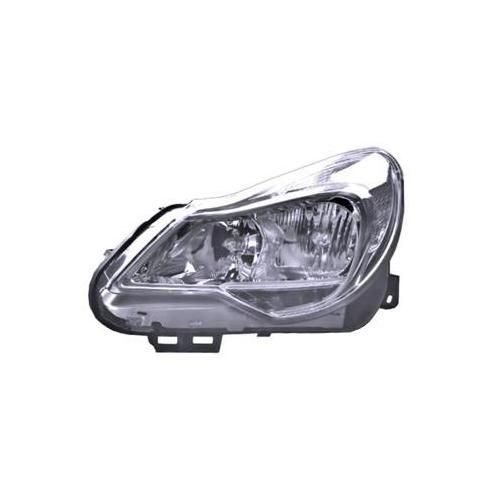Phare Gauche Avec Clignotant <13 Chrome (Pl-As5) H7 H1 Pour Opel Corsa