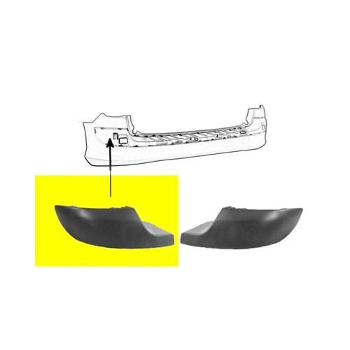 Moulure Gauchede Pare-Choc Arriere Sw Noir Pour Peugeot 308