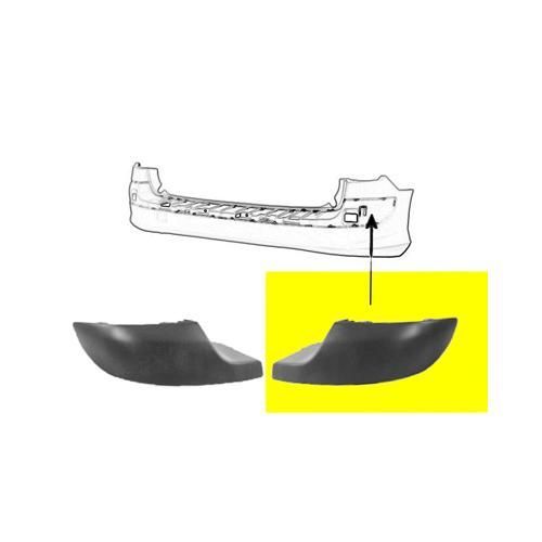 Moulure Droite De Pare-Choc Arriere Sw Noir Pour Peugeot 308