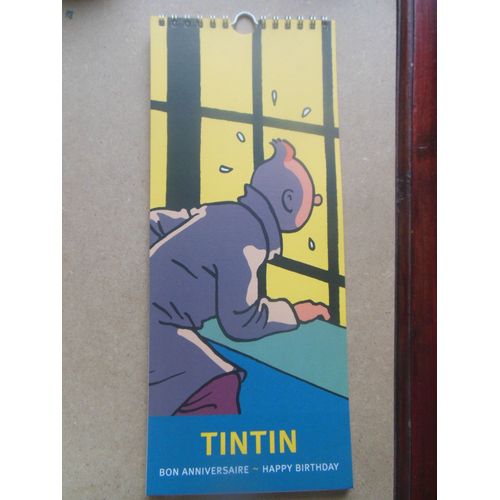 Calendrier Tintin Bon Anniversaire Éditions Moulinsart 2008