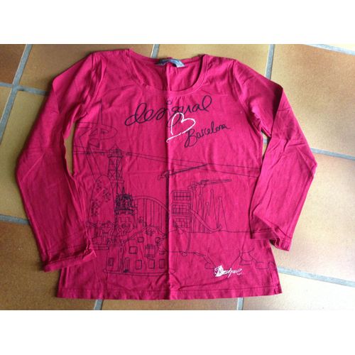 T-Shirt Desigual Xl Rouge