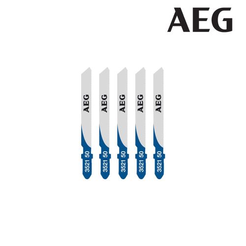 Pack de 5 lames scie sauteuse AEG 55mm métal T118A