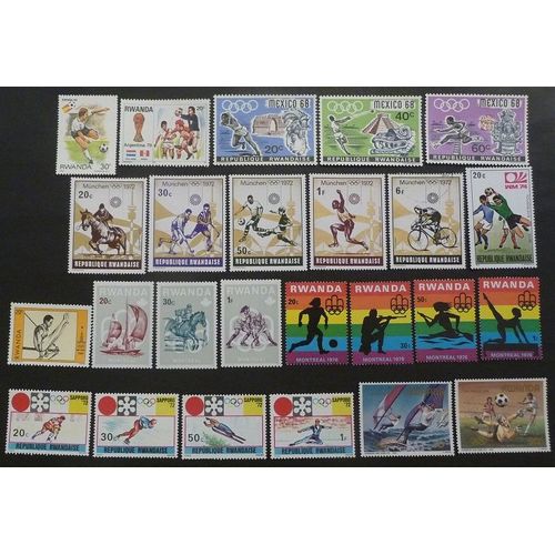 Rwanda Neuf Lot De 25 Timbres De 1968