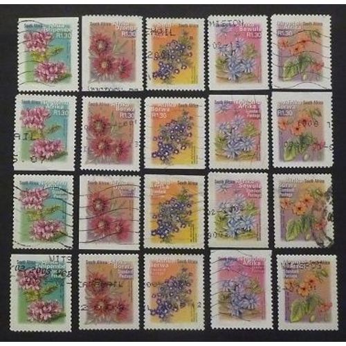 Afrique Du Sud Oblitéré Lot De 20 Timbres De 2000