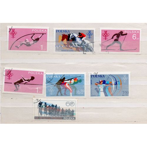 Pologne- Lot De 18 Timbres Oblitérés - Sports