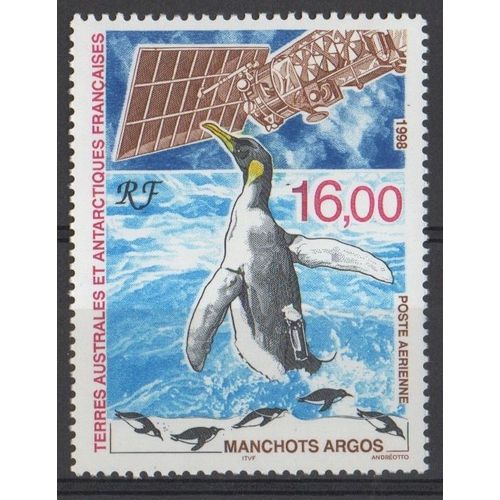 Timbre France Taaf 1998 Poste Aérienne Yvert Et Tellier N°148 Pa Manchots Argos Neuf** Sans Traces De Charnière Terres Australes Et Antarctiques Françaises