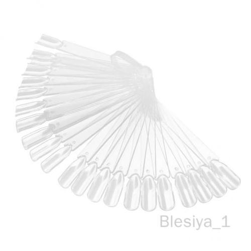 Blesiya 6x24 Pièces Pro Ongles Conseils Vernis À Ongles Couleur Faux Ongles Tableau D'affichage Bâtons Clair 