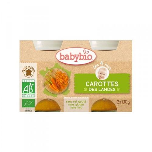Babybio Petits Pots Carottes Des Landes 2x130g