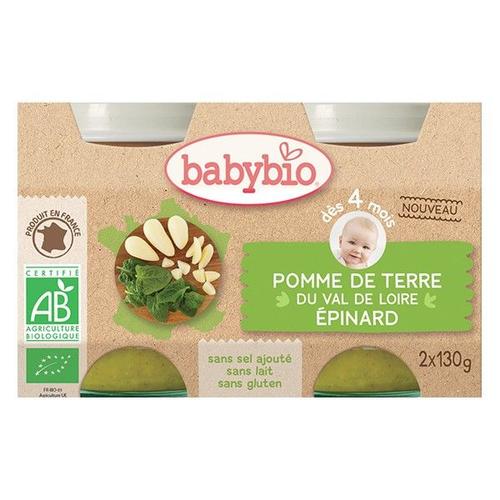 Babybio Petits Pots Pomme De Terre Épinards 2x130g