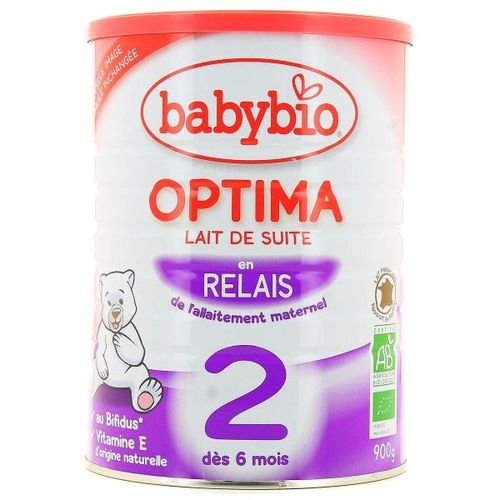 Babybio Optima Lait De Suite 2ème Âge 6+Mois 900g