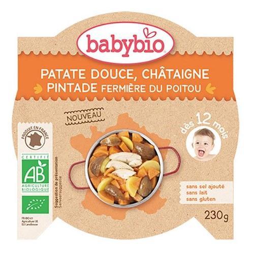 Assiette Patate Douce Châtaigne Pintade 230g Babybio
