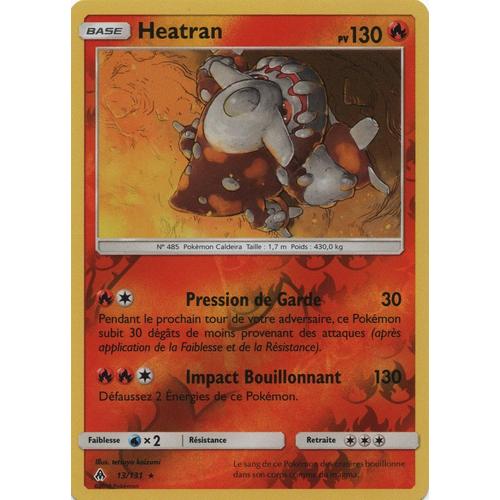 Carte Francaise Heatran Reverse 13/131 Lumière Interdite Pokemon