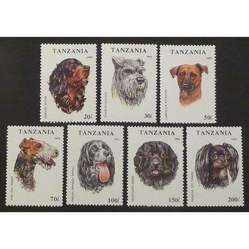 Tanzanie Neuf Lot De 7 Timbres De 1993