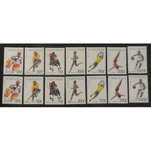 Tanzanie Neuf Et Oblitéré Lot De 14 Timbres De 1993