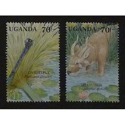 Ouganda Oblitéré Y Et T N° 713 715 Lot De 2 Timbres De 1990