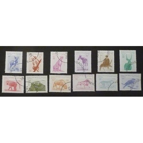Somalie Oblitéré Lot De 12 Timbres De 1998