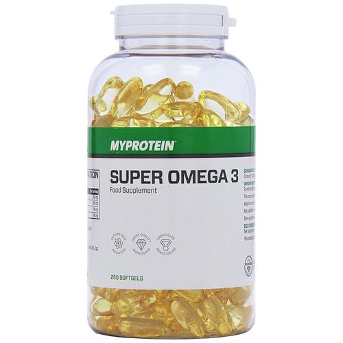 Enorme Super Omega 3 Pur Max 250 Gelules Molles - 250 Jours - Myprotein - Huile De Poisson - 90mg Dha - Pousse Cheveux Long Rapide Calvitie Ongles -1 Par Jour - Top Qualite 