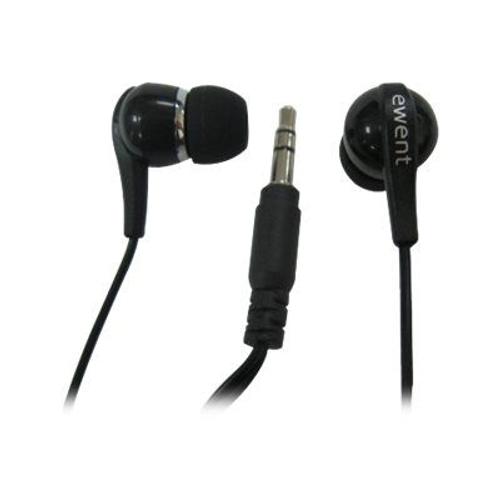 Ewent EW3584 - Écouteurs - intra-auriculaire - filaire - jack 3,5mm - noir