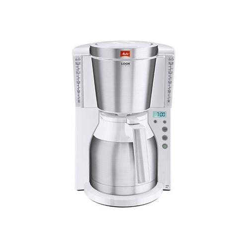 Melitta Look Therm Timer - Cafetière - 15 tasses - blanc