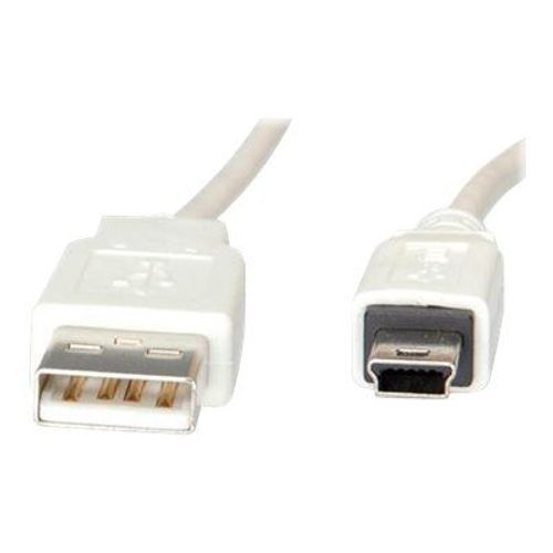Nilox - Câble USB - mini USB type B (M) pour USB (M) - USB 2.0 - 1.8 m - blanc
