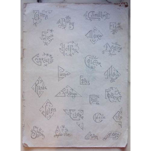 Revue Ancienne De Modeles Pour La Calligraphie -