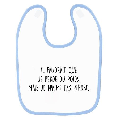 Bavoir Bébé Imprimé Perdre Du Poids Bleu