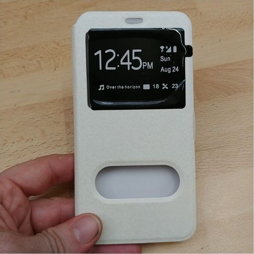 Etui Folio Double View Iphone X Blanc