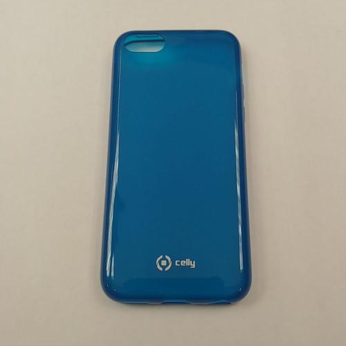 Coque Silicone Translucide Celly Pour Iphone 5c De Couleur Bleue