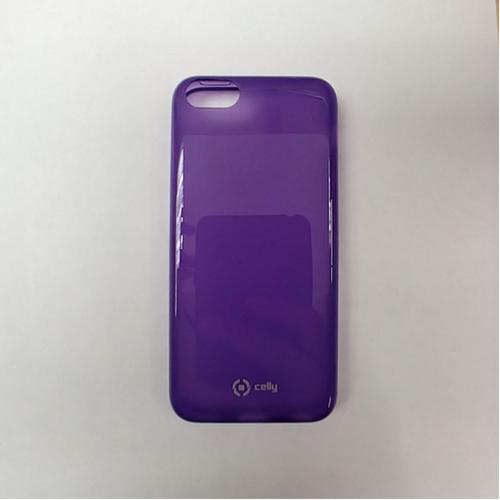 Coque Silicone Translucide Celly Pour Iphone 5c De Couleur Violette