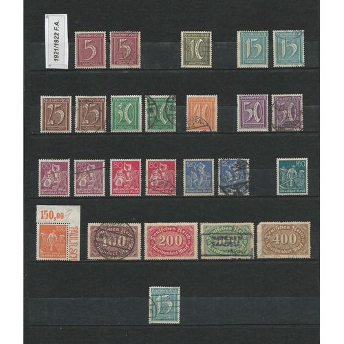 Allemagne - 1921/1922 - Ref. 30.