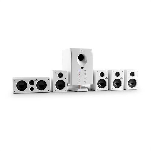 Auna Areal 525 système d'enceintes actives 5.1 canaux 95W RMS AUX -blanc